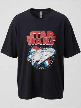 Star Wars Millennium Falcon Graphic T-Shirt Men’s 3XL Tall Black NWOT